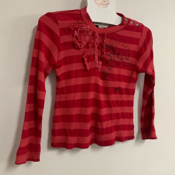 Diesel Baby Striped Ribbed Top - Picture 4 of 8